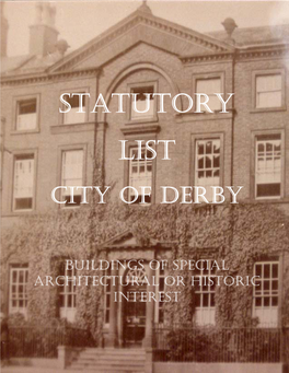 Statutory List City of Derby