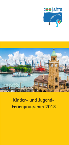 Ferienprogramm 2018 Kinder- Und Jugendferienprogramm 2018