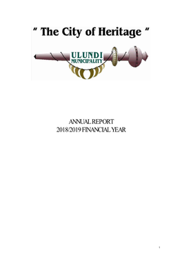 Annual Report 2018/2019 Financial Year