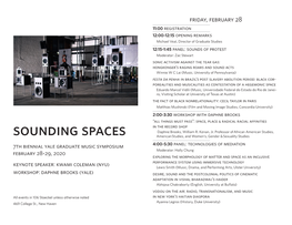 Sounding Spaces