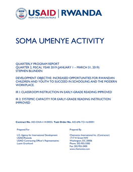 Soma Umenye Activity