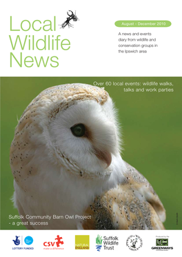 Local Wildlife News Welcome to This Edition of Local Wildlife News