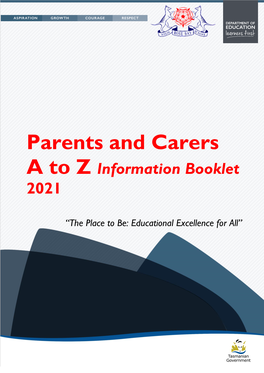 Parents and Carers a to Z Information Booklet 2021