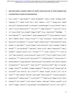 Protein-Coding Variants Implicate Novel Genes Related to Lipid Homeostasis