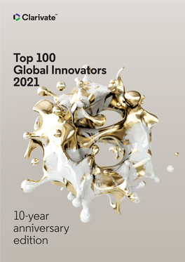 Top 100 Global Innovators 2021 10-Year Anniversary