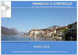 PANNELLO Di CONTROLLO Sullo Stato E Sull'evoluzione Delle Acque Del Lago Di Lugano