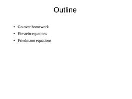 Einstein and Friedmann Equations