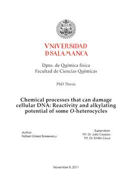 Reactivity and Alkylating Potential of Some O-Heterocycles