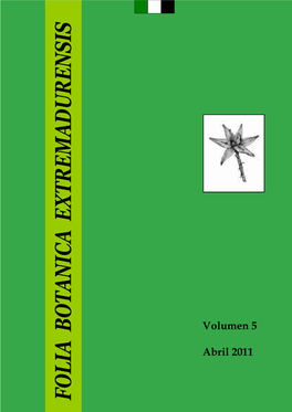 Folia Botanica Extremadurensis, Vol. 5 (2011)