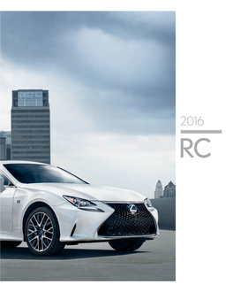 2016 Lexus RC Brochure