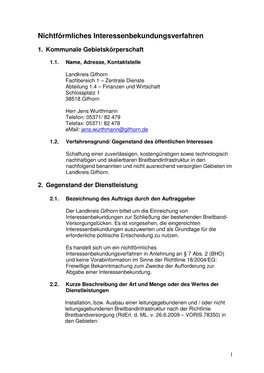 Interessenbekundung Breitbandausbau Im Landkreis