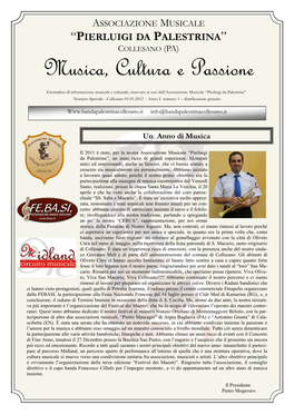 Musica, Cultura E Passione