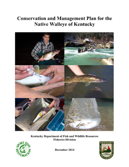 Conservation and Management Plan for the Native Walleye of Kentucky