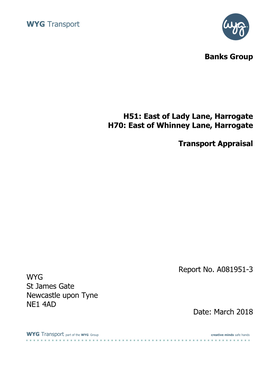 H51: East of Lady Lane, Harrogate H70: East of Whinney Lane, Harrogate