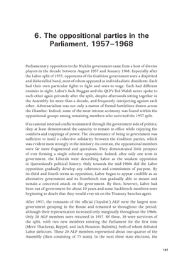 The History of the Queensland Parliament, 1957–1989