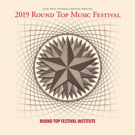 2019 Round Top Music Festival