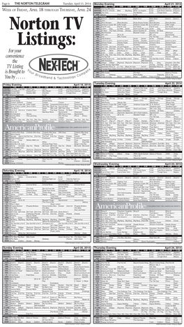 06 4-15-14 TV Guide.Indd