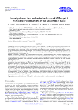 Investigation of Dust and Water Ice in Comet 9P/Tempel 1 from Spitzer Observations of the Deep Impact Event