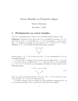 Vector Bundles on Projective Space