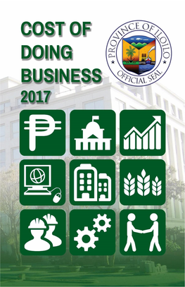 Cost of Doing Business in the Province of Iloilo 2017 1