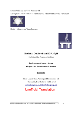 National Outline Plan NOP 37/H for Natural Gas Treatment Facilities