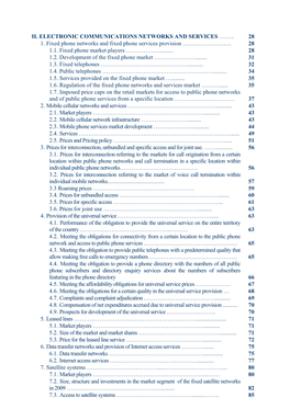 Ii. Electronic Communications Networks and Services ……