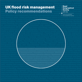 UK Flood Risk Management Policy