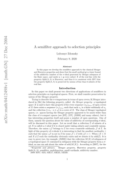 Arxiv:Math/0412498V1