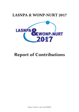 Report of Contributions