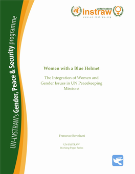 Women with a Blue Helmet