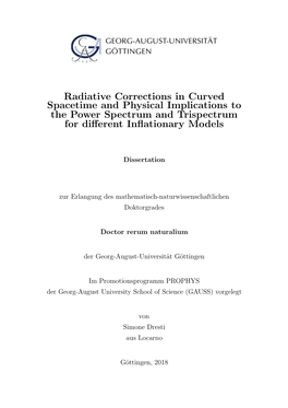 Radiative Corrections in Curved Spacetime and Physical Implications to the Power Spectrum and Trispectrum for Diﬀerent Inﬂationary Models