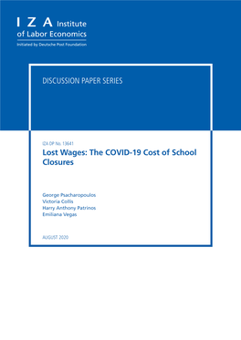 Lost Wages: the COVID-19 Cost of School Closures