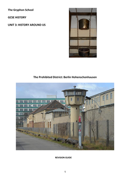 Revision Guide – History Around Us Stasi Prison