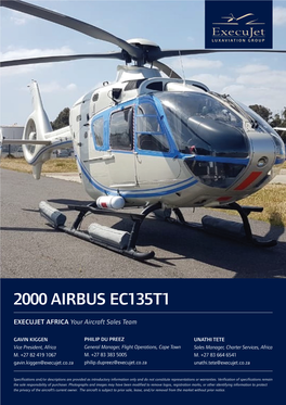 EXJAFR Sales Spec Sheet Airbus EC135T1.17.11.20.Indd
