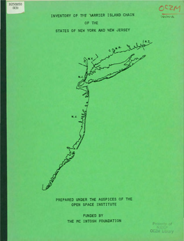 INVENTORY of Tpf Larrier ISLAND CHAIN of the STATES of NEW YORK and NEW JERSEY