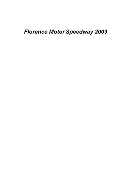 Florence Motor Speedway 2009