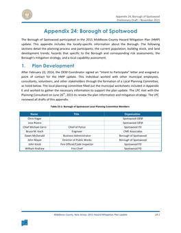 Appendix 24: Borough of Spotswood Preliminary Draft – November 2015