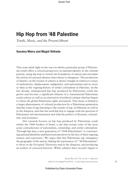 Hip Hop from '48 Palestine