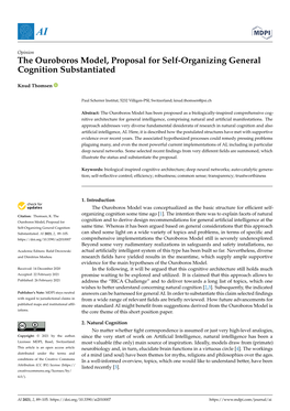 The Ouroboros Model, Proposal for Self-Organizing General Cognition Substantiated