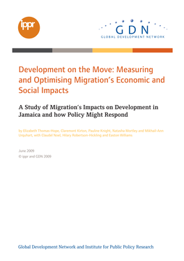 Measuring and Optimising Migration's Economic and Social Impacts