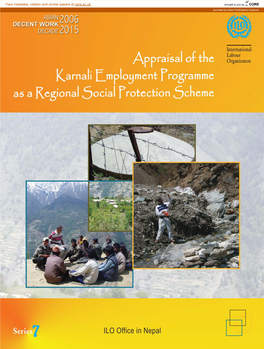 Appraisal of the Karnali Employment Programme As a Regional Social Protection Scheme