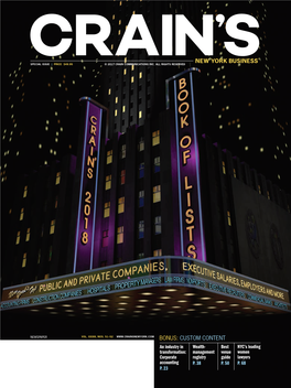 CUSTOM CONTENT an Industry in Wealth- Best NYC’S Leading Transformation: Management Venue Women Corporate Registry Guide Lawyers Accounting P