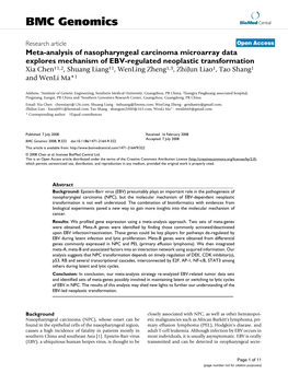 Meta-Analysis of Nasopharyngeal Carcinoma