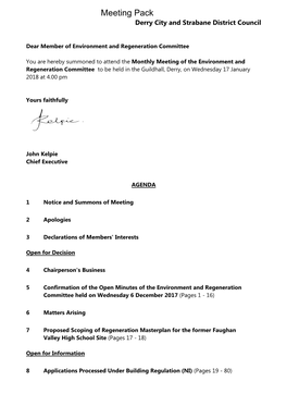 (Public Pack)Agenda Document for Environment and Regeneration