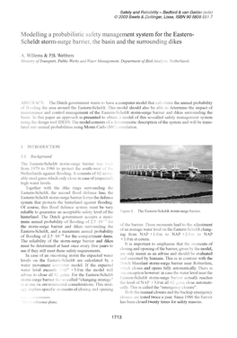 Modelling a Probabilistic Safety Management System for the Eastern- Scheldt Storm-Surge Barrier, the Basin and the Surrounding Dikes