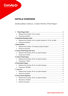 Hotels Overview