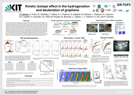 Kinetic Isotope Effect in the Hydrogenation and Deuteration of Graphene