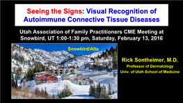 Visual Recognition of Autoimmune Connective Tissue Diseases