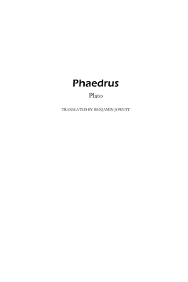 Phaedrus Plato
