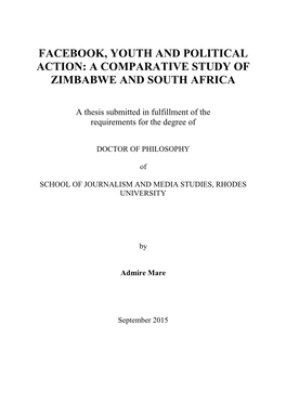 A Comparative Study of Zimbabwe and South Africa
